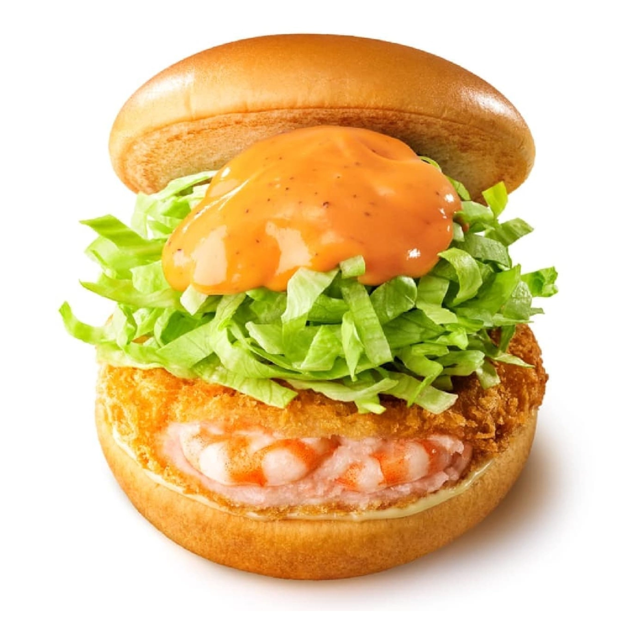 burger with three square-shaped patties